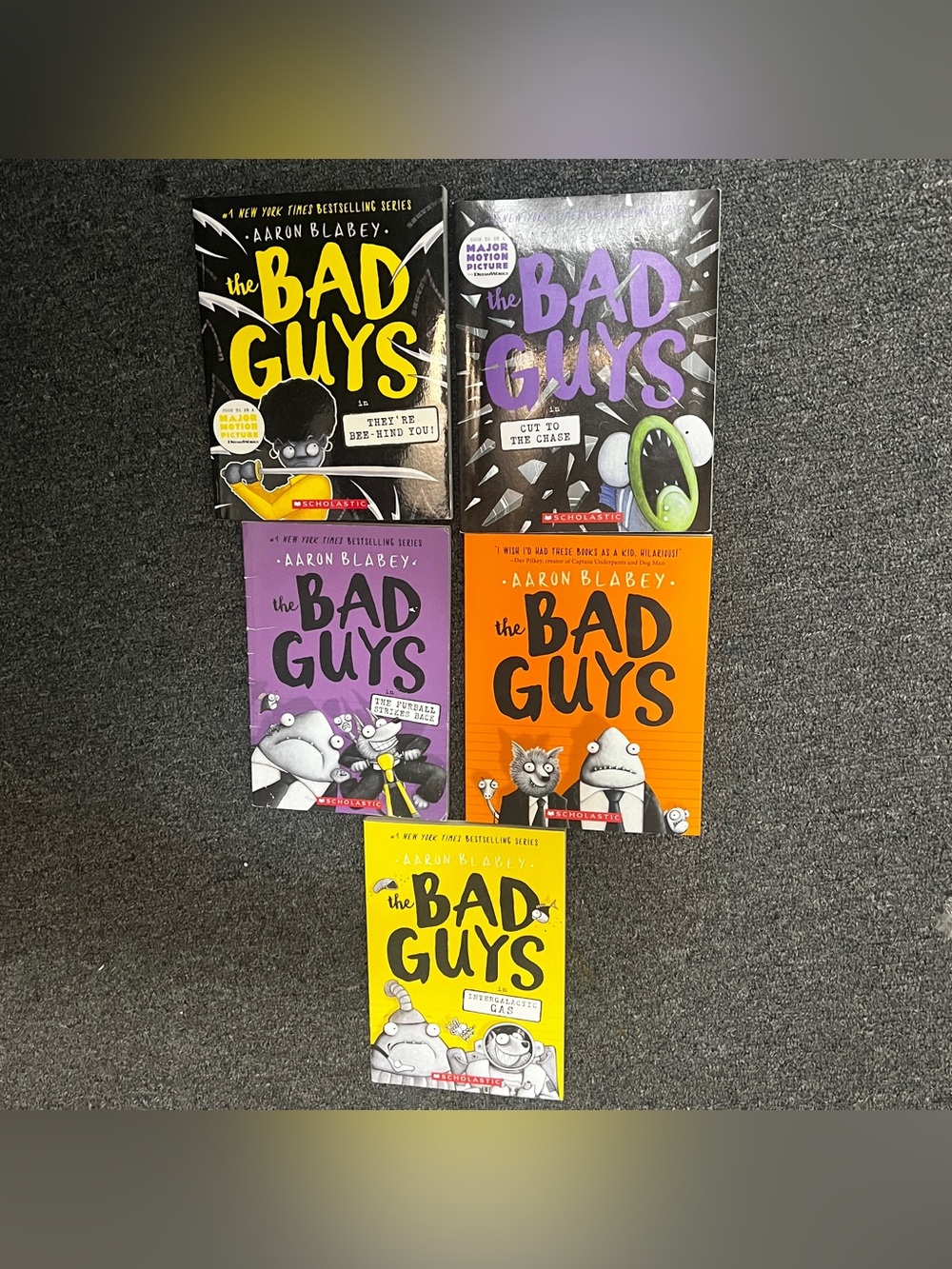 The Bad Guys Series #1, 3, 5, 13,14 Softcover Books